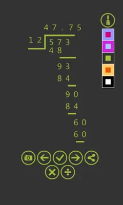 Division And Multiplication Steps android App screenshot 1